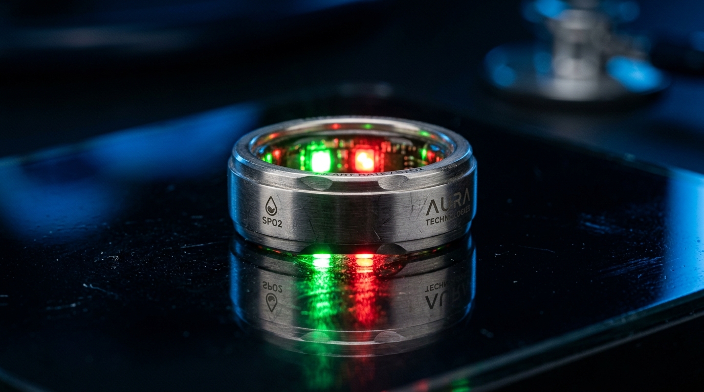Aura Smart Ring Titanium Sensor